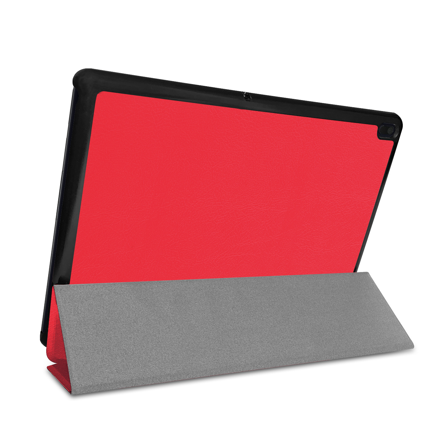 3-Vouw sleepcover hoes rood voor de Lenovo Tab E10