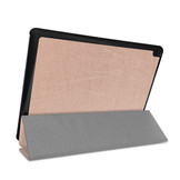 3-Vouw sleepcover hoes Rose Goud voor de Lenovo Tab E10
