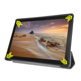 3-Vouw sleepcover hoes Lazy Owl voor de Lenovo Tab E10