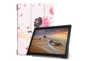 3-Vouw sleepcover hoes - Lenovo Tab E10 - Fee