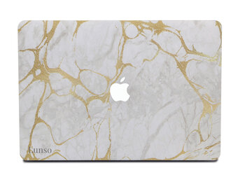 Lunso MacBook Air 13 inch (2010-2017) cover hoes - case - Marble Stella