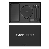 3 in 1 cadeaupakket/giftset zwart voor de iPhone XS Max