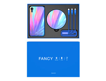 Nillkin - 3 in 1 cadeaupakket/giftset - iPhone XS Max - Blauw