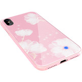 3 in 1 cadeaupakket/giftset roze voor de iPhone X/ XS