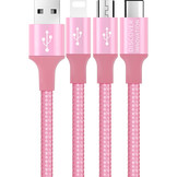 3 in 1 cadeaupakket/giftset roze voor de iPhone X/ XS