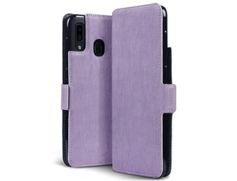 Qubits - slim wallet hoes - Samsung Galaxy A30 - Paars