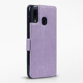 Slim wallet paars hoes voor de Samsung Galaxy A30