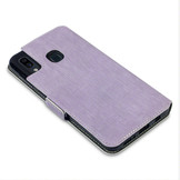 Slim wallet paars hoes voor de Samsung Galaxy A30
