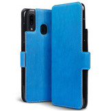 Slim wallet lichtblauw hoes voor de Samsung Galaxy A30