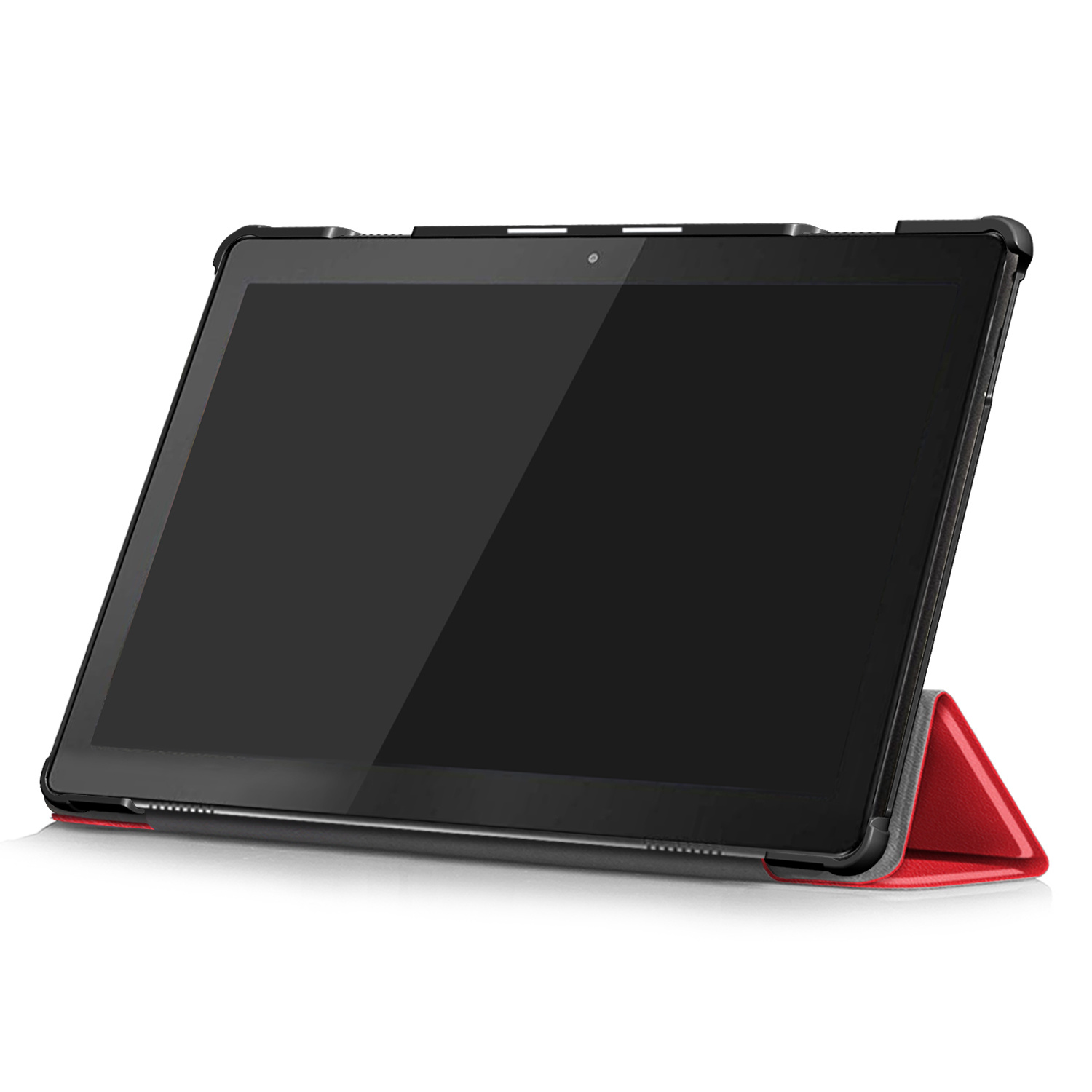 3-Vouw sleepcover hoes rood voor de Lenovo Tab M10
