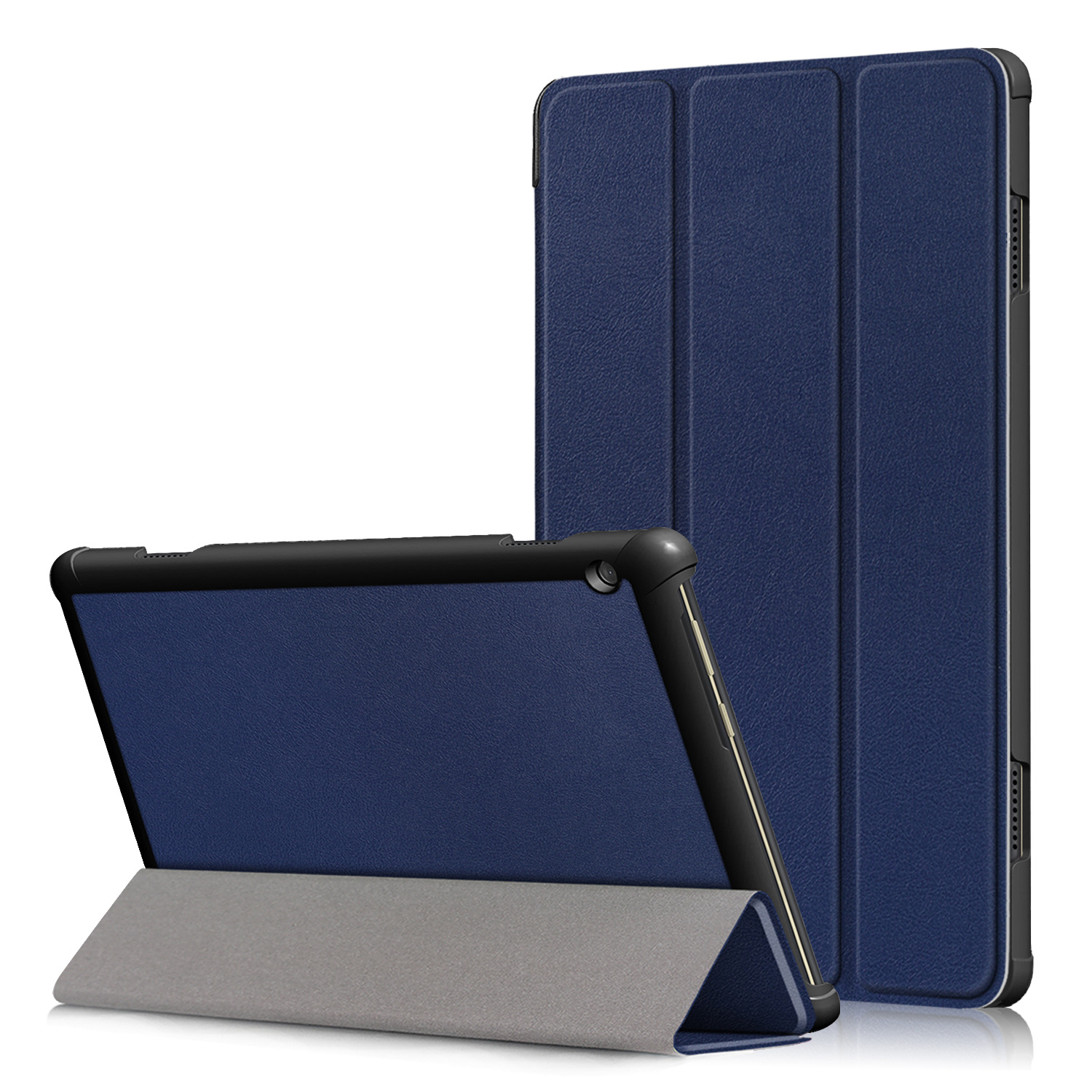 Lenovo Tab M10 Gen 1 Tri-Fold Bookcase hoes - Donkerblauw