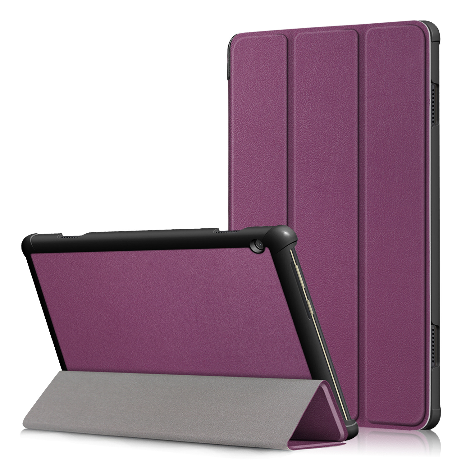 Lenovo Tab M10 Gen 1 Tri-Fold Bookcase hoes - Paars