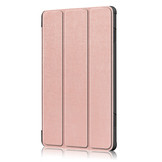Lenovo Tab M10 Gen 1 Tri-Fold Bookcase hoes - Rose Goud