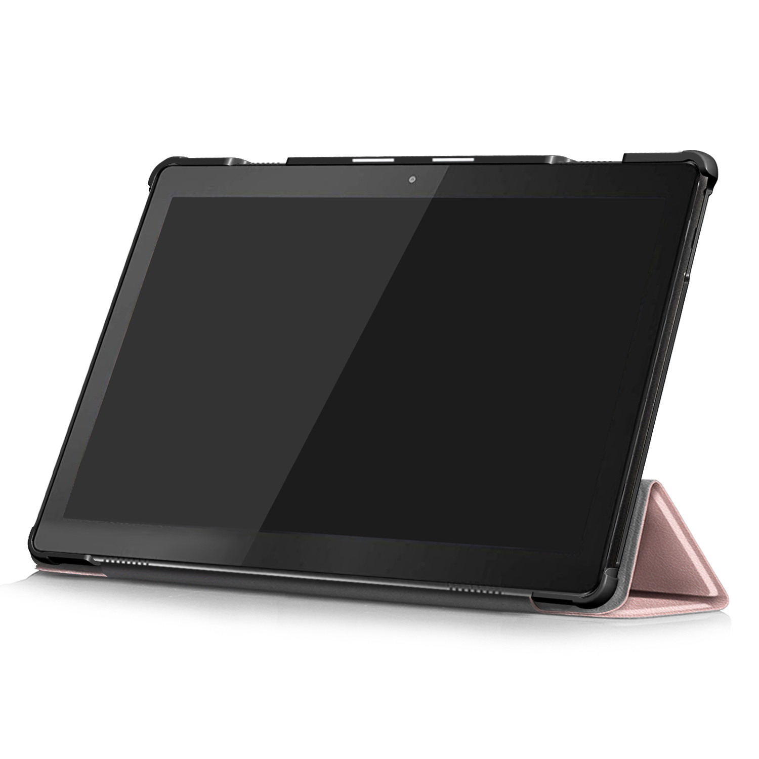 3-Vouw sleepcover hoes Rose Goud voor de Lenovo Tab M10