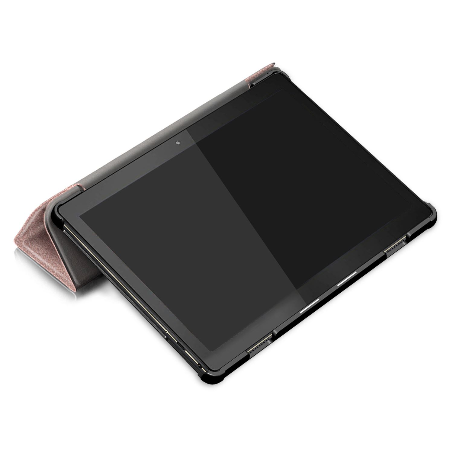 3-Vouw sleepcover hoes Rose Goud voor de Lenovo Tab M10