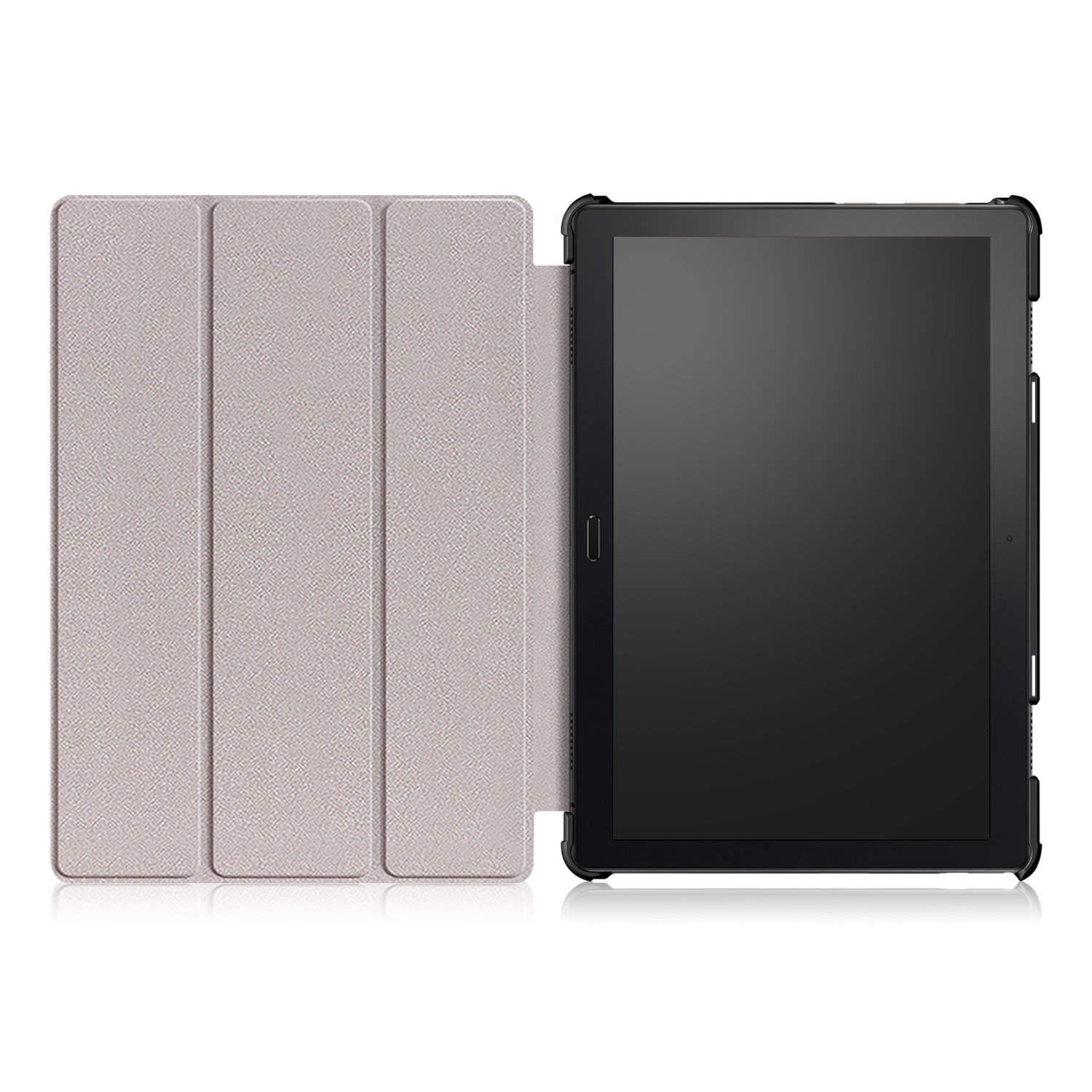 3-Vouw sleepcover hoes blauw voor de Lenovo Tab P10