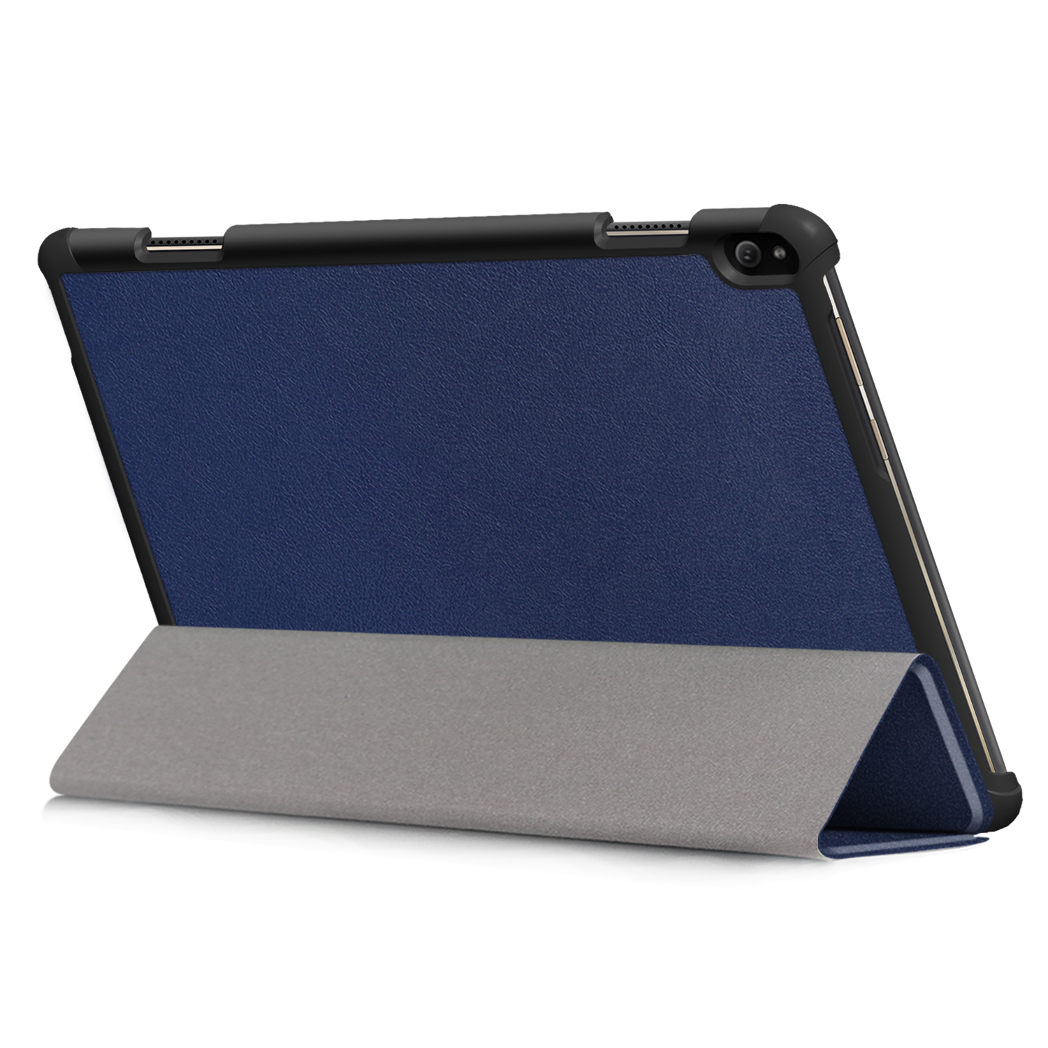 3-Vouw sleepcover hoes blauw voor de Lenovo Tab P10