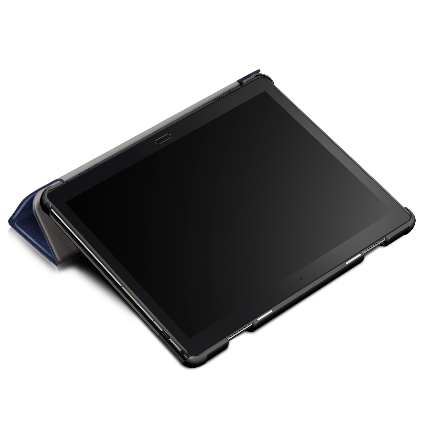 3-Vouw sleepcover hoes blauw voor de Lenovo Tab P10