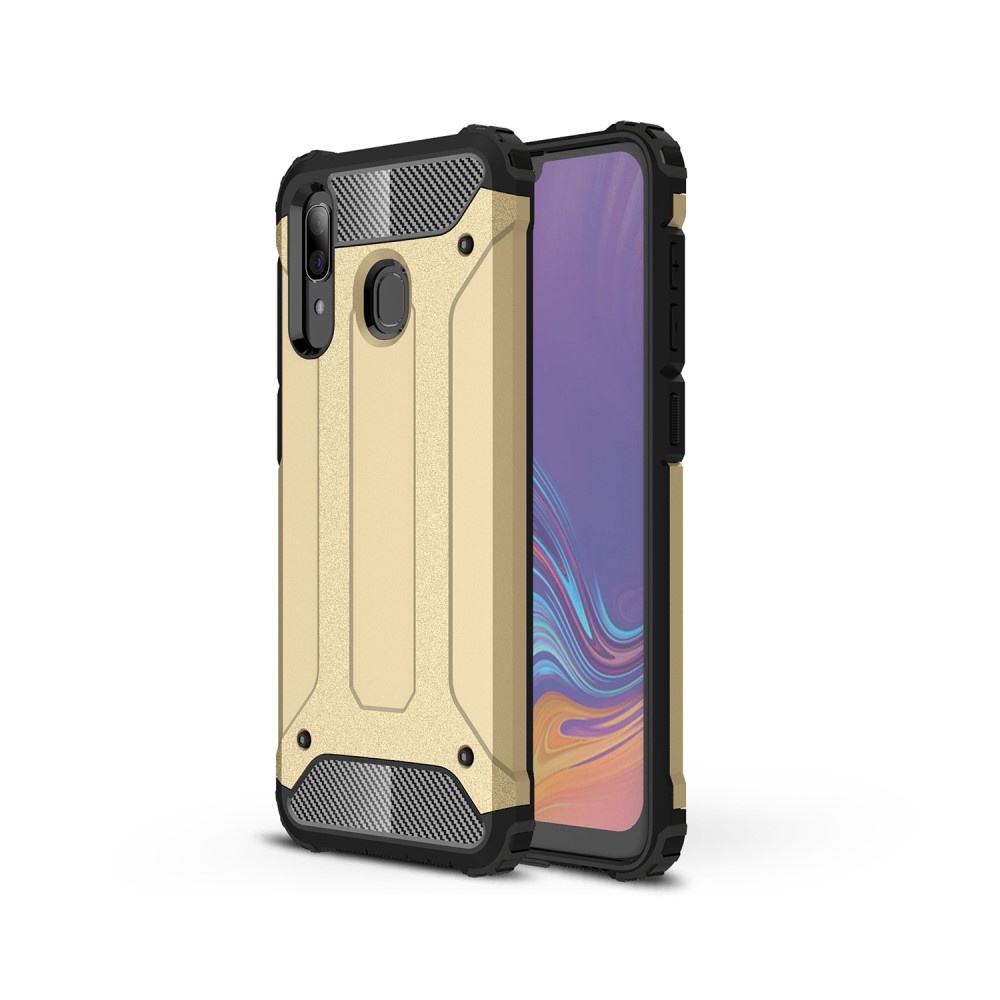 Badkamer vluchtelingen Protestant Lunso Armor hoes Samsung Galaxy A30/A20 Goud | CasualCases