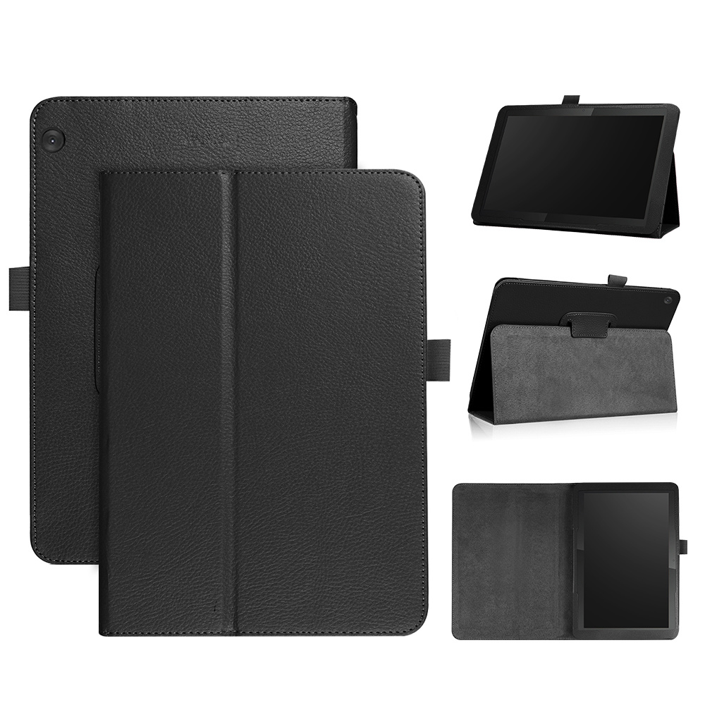 Lenovo Tab M10 Gen 1 Stand flip Bookcase hoes - Zwart