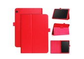 Lunso - Lenovo Tab M10 Gen 1 - Stand flip Bookcase hoes - Rood