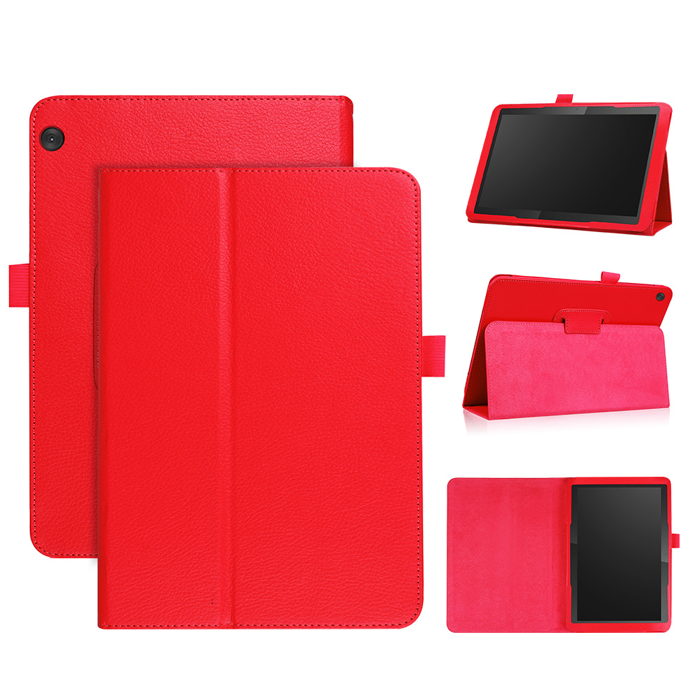 Stand flip sleepcover hoes - Lenovo Tab M10 (x605F) - Rood