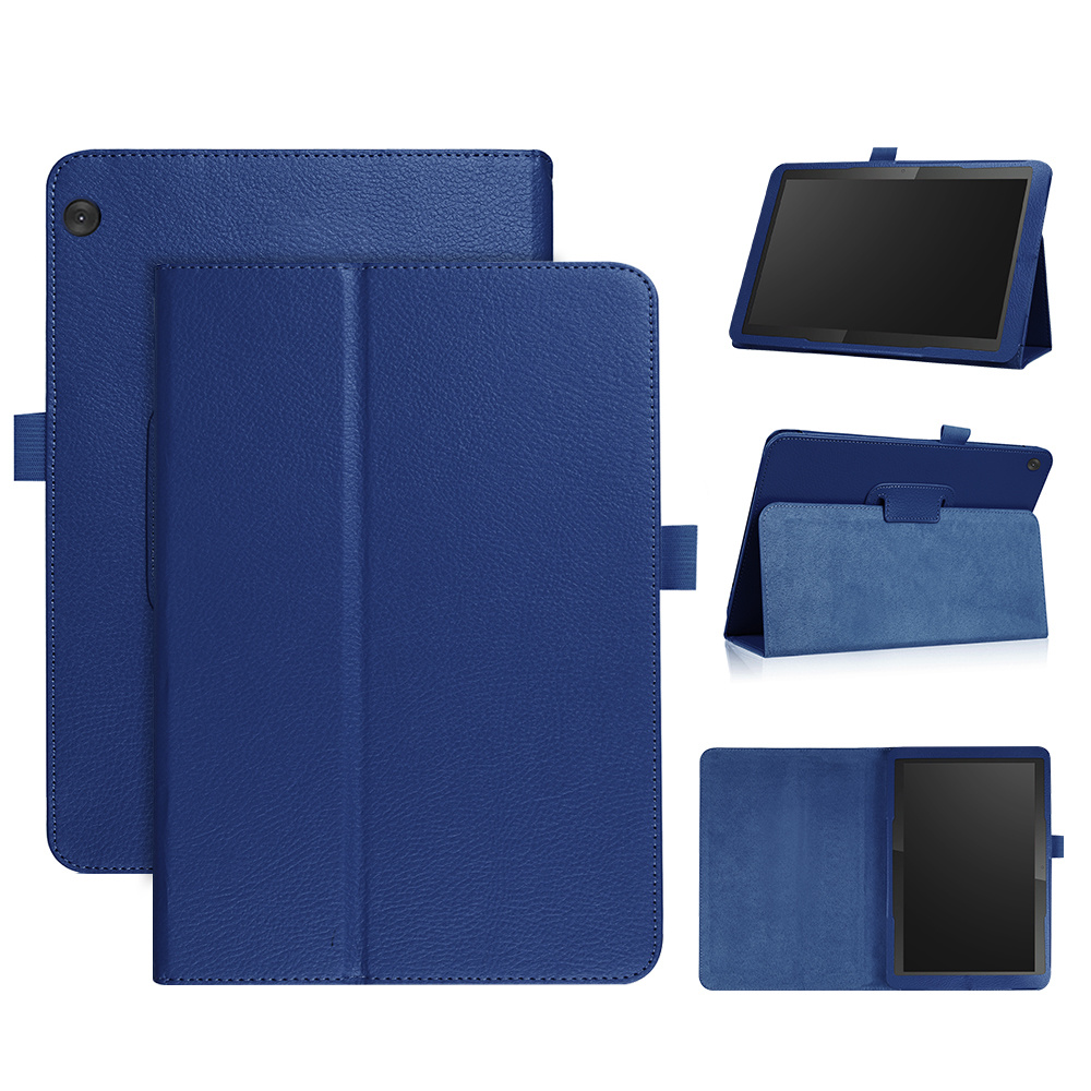Lenovo Tab M10 Gen 1 Stand flip Bookcase hoes - Donkerblauw
