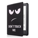 Don't Touch sleepcover flip hoes voor de Kindle 2019 (Generatie 10)