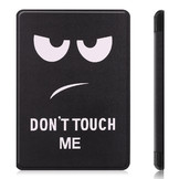 Don't Touch sleepcover flip hoes voor de Kindle 2019 (Generatie 10)
