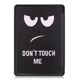 Don't Touch sleepcover flip hoes voor de Kindle 2019 (Generatie 10)