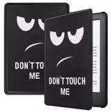 Don't Touch sleepcover flip hoes voor de Kindle 2019 (Generatie 10)