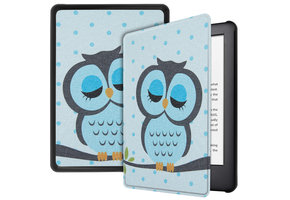 Lunso - sleepcover hoes - Kindle 2019 (Generatie 10) - Dommel uil