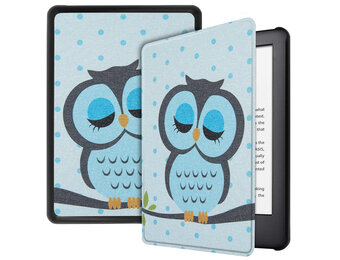 Lunso - sleepcover hoes - Kindle 2019 (Generatie 10) - Dommel uil