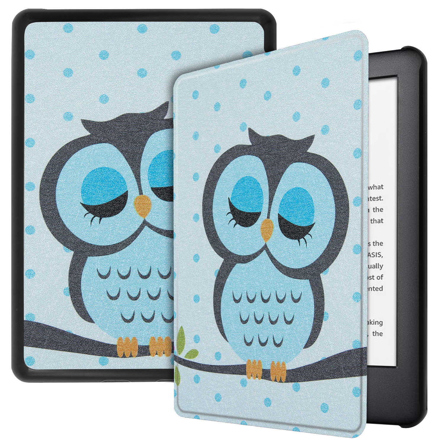 Lunso - sleepcover hoes - Kindle 2019 (Generatie 10) - Dommel uil