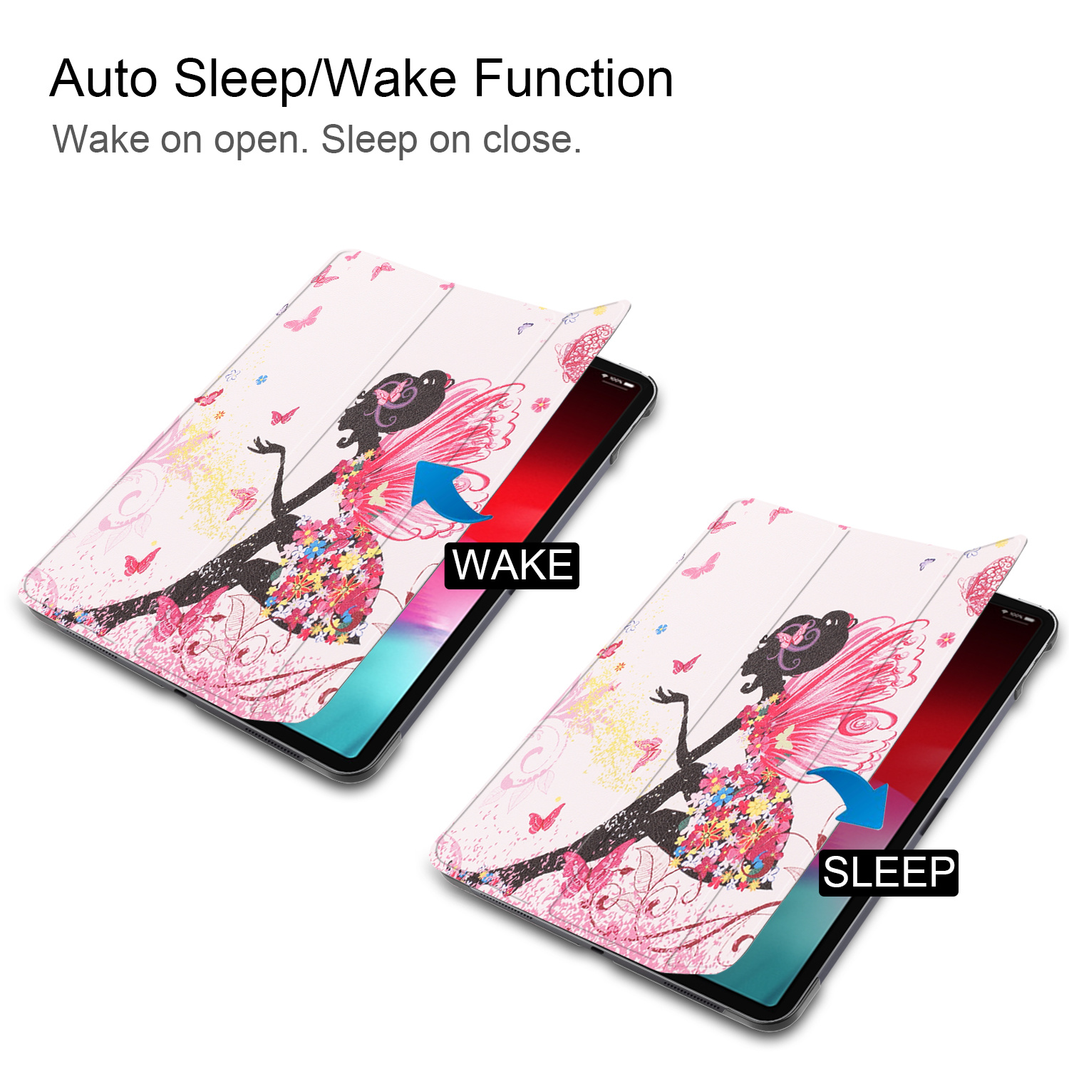 3-Vouw sleepcover hoes Fee voor de iPad Pro 11 inch (2018-2019)