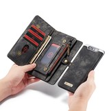 Vintage 2 in 1 portemonnee hoes Zwart voor de Samsung Galaxy A80