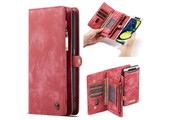 Caseme - vintage 2 in 1 portemonnee hoes - Samsung Galaxy A80 - Rood