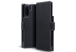 Qubits - slim wallet hoes - Samsung Galaxy Note 10 - Zwart