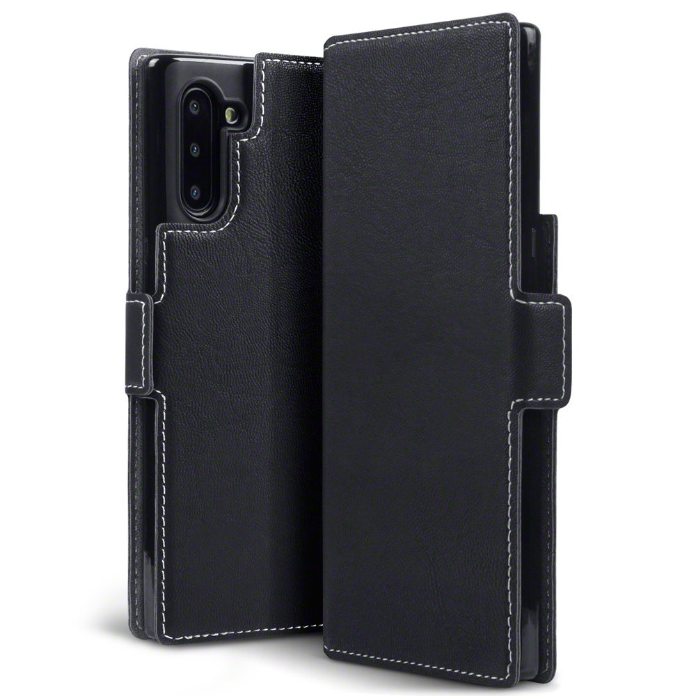 Slim wallet Zwart hoes voor de Samsung Galaxy Note 10