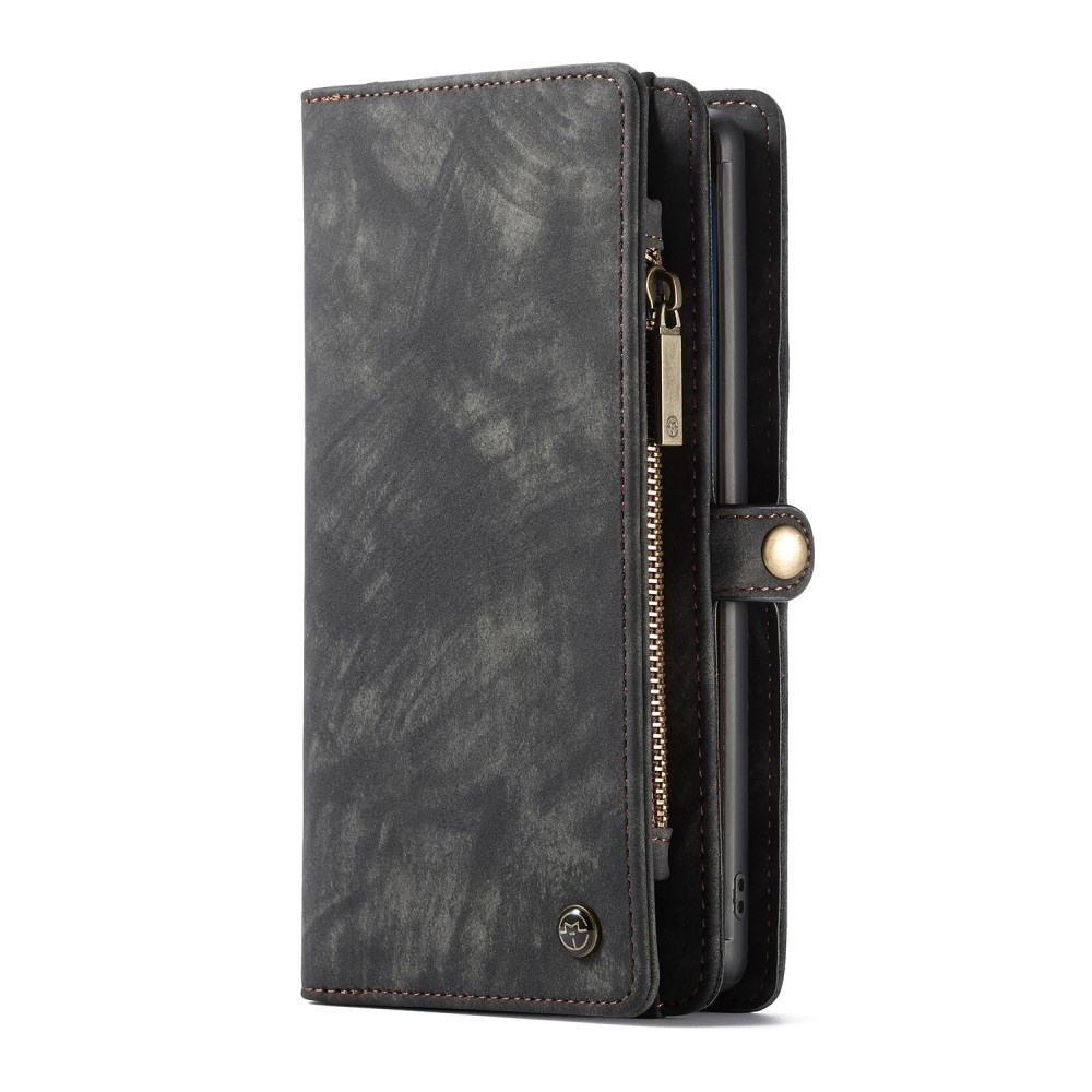 Vintage 2 in 1 portemonnee hoes Zwart voor de Samsung Galaxy Note 10