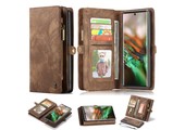 Caseme - vintage 2 in 1 portemonnee hoes - Samsung Galaxy Note 10 - Bruin