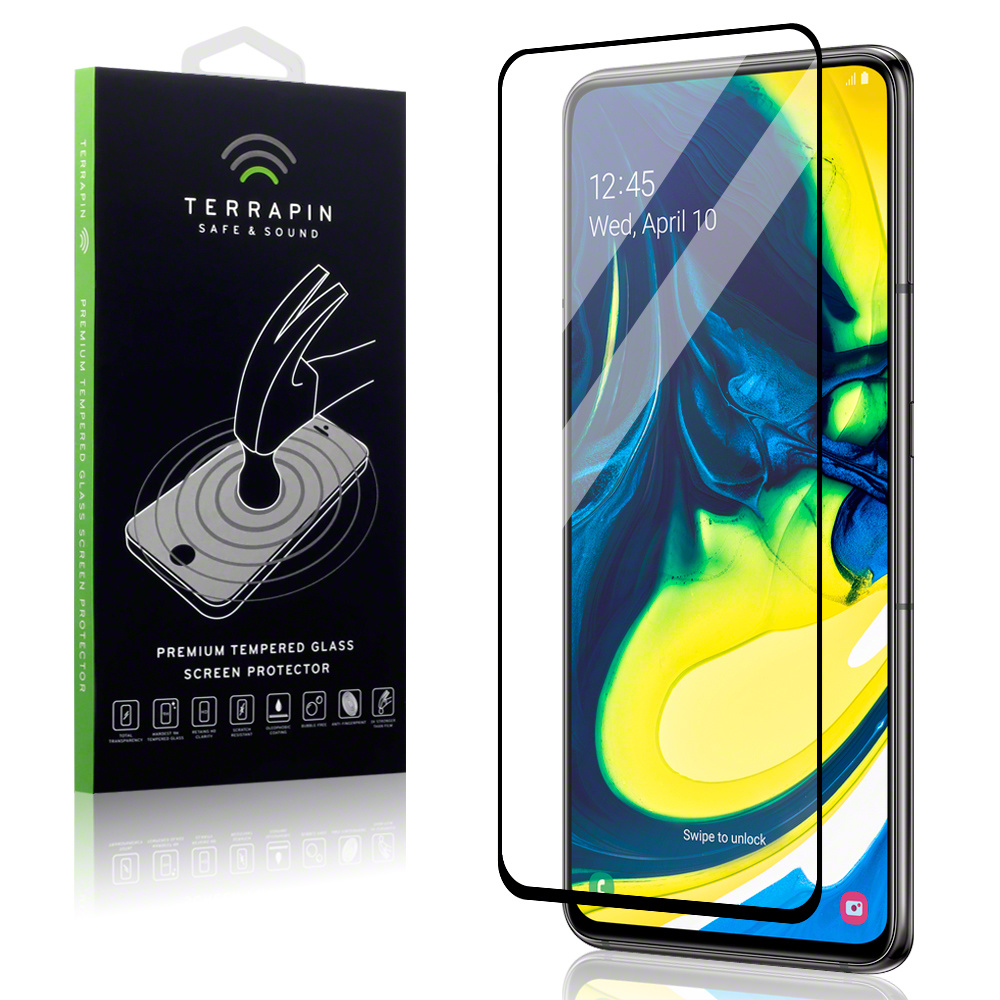 Qubits - beschermglas - Samsung Galaxy A80 - Zwart