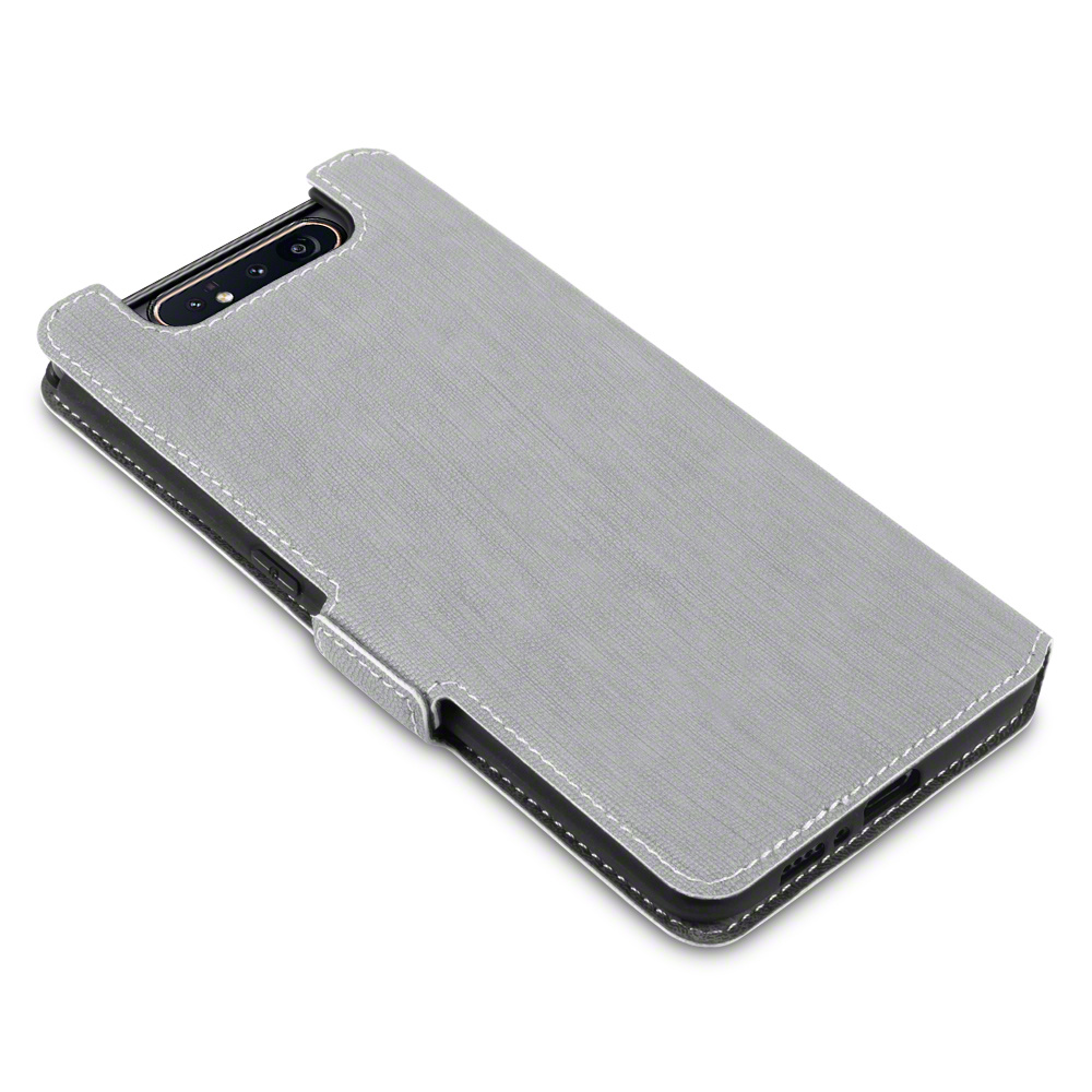 Slim wallet Grijs hoes voor de Samsung Galaxy A80