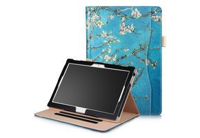 Stand flip hoes - Lenovo Tab E10 - Van Gogh Amandelboom
