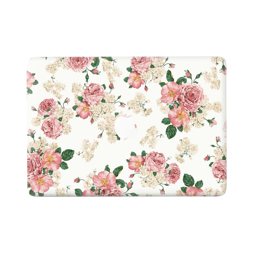 Flower Pink vinyl sticker voor de MacBook Pro 13 inch (2016-2020)