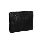 Glenn lederen laptop sleeve hoes Zwart voor 15 inch laptops