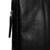 Glenn lederen laptop sleeve hoes Zwart voor 15 inch laptops