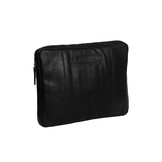 Glenn lederen laptop sleeve hoes Zwart voor 15 inch laptops