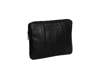 Chesterfield - Glenn lederen laptop sleeve hoes - 15 inch - Zwart