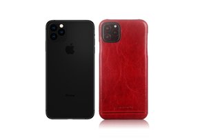 Pierre Cardin - echt lederen backcover hoes - iPhone 11 Pro Max - Rood